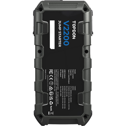 Survolteur, banque d'alimentation et lampe de poche V2200 Distribution Industrielle GC