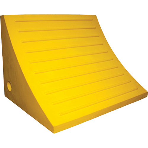 Cale de roue, Polyur&eacute;thane, Jaune, 15-1/4" la x 12-1/8'' p x 10-3/4" h Distribution Industrielle GC