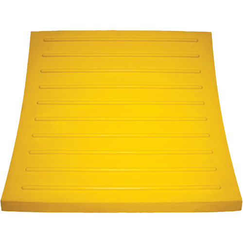 Cale de roue, Polyur&eacute;thane, Jaune, 15-1/4" la x 12-1/8'' p x 10-3/4" h Distribution Industrielle GC