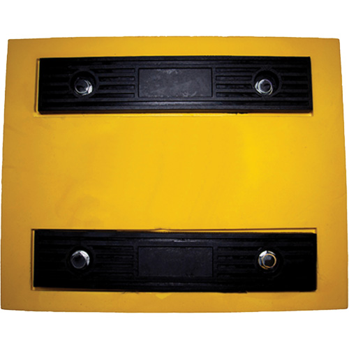 Cale de roue, Polyur&eacute;thane, Jaune, 15-1/4" la x 12-1/8'' p x 10-3/4" h Distribution Industrielle GC