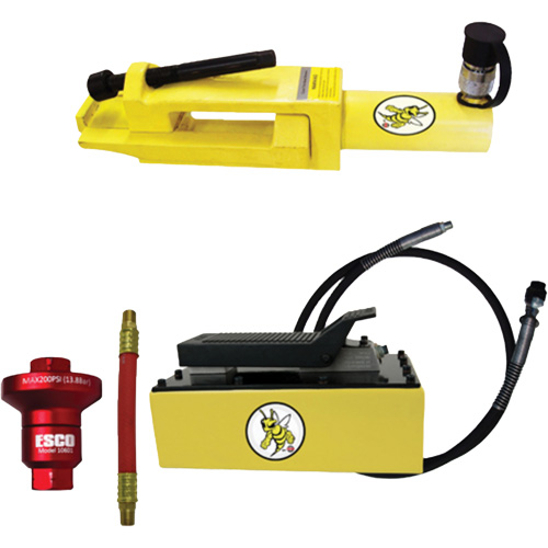 Ensemble de brise-talon pour pneus g&eacute;ants/&eacute;quipement de terrassement Yellow Jackit Distribution Industrielle GC
