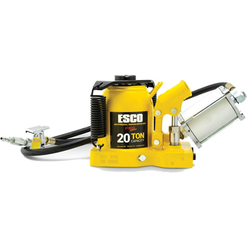 Cric bouteille de s&eacute;rie Pro "Shorty", 20 tonne(s), Air comprim&eacute;/hydraulique, 12-5/8" Hauteur &eacute;lev&eacute;e Distribution Industrielle GC