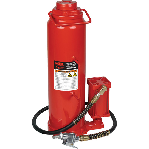 High Height Bottle Jack, 30 Ton(s), Air Hydraulic, 33-9/10" Raised Height Distribution Industrielle GC