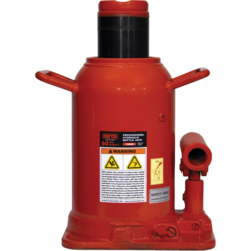 Professional Bottle Jack, 60 Ton(s), 18-11/16" Raised Height Distribution Industrielle GC