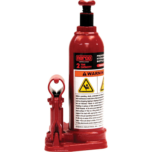 Cric &agrave; bouteille hydraulique professionnel, 2 tonne(s), 14-1/2" Hauteur &eacute;lev&eacute;e Distribution Industrielle GC