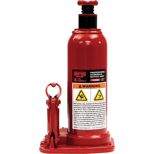 Cric &agrave; bouteille hydraulique professionnel, 8 tonne(s), 18-3/4" Hauteur &eacute;lev&eacute;e Distribution Industrielle GC