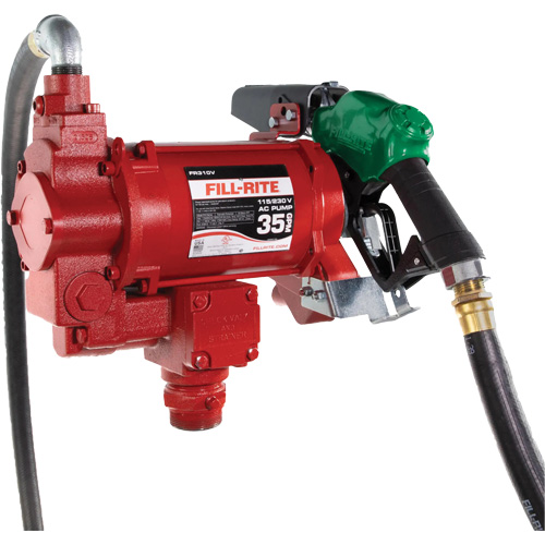 Pompe de transfert de carburant 115/230 V c. a. avec pistolet Distribution Industrielle GC
