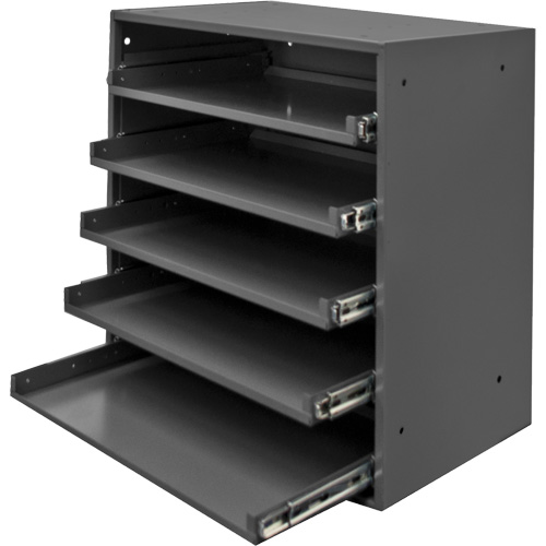 Compartment Box Cabinet, Steel, 5 Slots, 20-1/2" W x 12-1/2" D x 21" H, Grey Distribution Industrielle GC