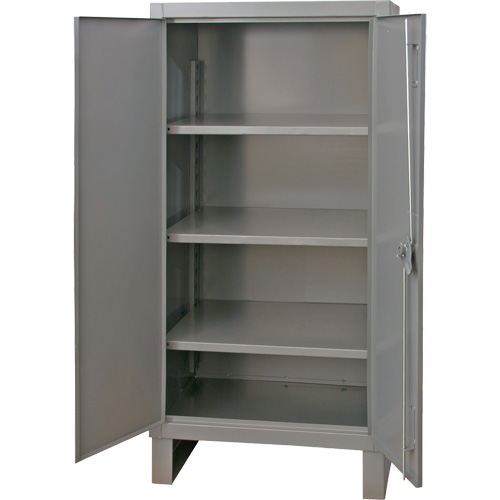 Armoire tr&egrave;s robuste, Acier, 3 Tablettes, 66" h x 36" la x 24" P, Gris Distribution Industrielle GC