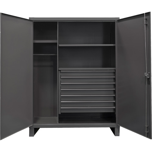 Vestiaire tr&egrave;s robuste, Acier, 48" la x 24" p x 78" h, Gris Distribution Industrielle GC