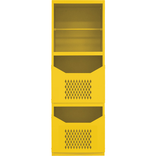 Armoire pour le contr&ocirc;le des d&eacute;versements, 1 Tablettes, 72" h x 24" la x 24" p, Acier, Jaune Distribution Industrielle GC