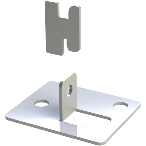 Patte d'assise pour rayonnage enclenchable Interlok Distribution Industrielle GC