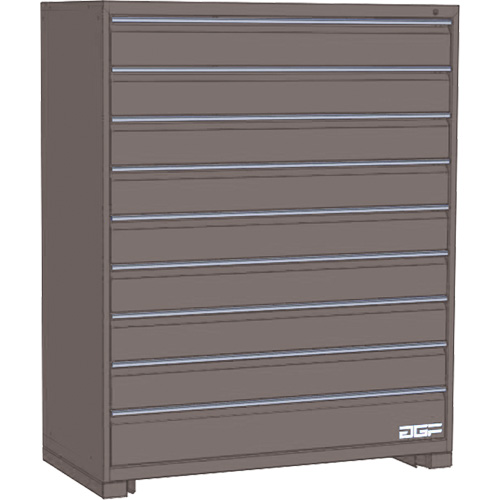 Modular Drawer Cabinet, 9 Drawers, 36" W x 28" D x 60" H, Grey Distribution Industrielle GC