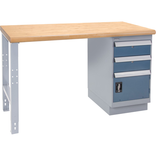 Industrial Duty Workbench, Door w/ Drawer Combination, 1000 lbs. Cap., 30" W x 72" D, 34" H Distribution Industrielle GC