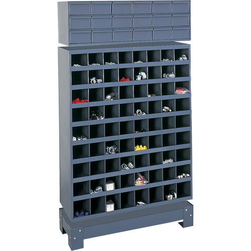 Unit&eacute; de stockage modulaire pour petites pi&egrave;ces, Acier, 18 tiroirs, 33-3/4" x 12-1/4" x 58-5/8", Gris Distribution Industrielle GC