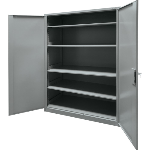 Storage Cabinet, Steel, 4 Shelves, 78" H x 48" W x 24" D, Grey Distribution Industrielle GC