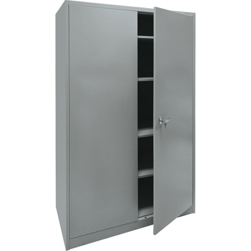 Storage Cabinet, Steel, 4 Shelves, 78" H x 48" W x 24" D, Grey Distribution Industrielle GC