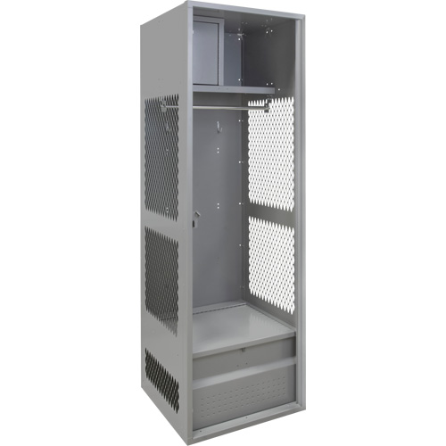 Casier pour &eacute;quipement, Acier, 24" la x 24" p x 72" h, Gris Distribution Industrielle GC