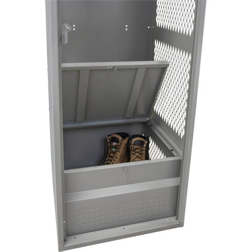 Casier pour &eacute;quipement, Acier, 24" la x 24" p x 72" h, Gris Distribution Industrielle GC