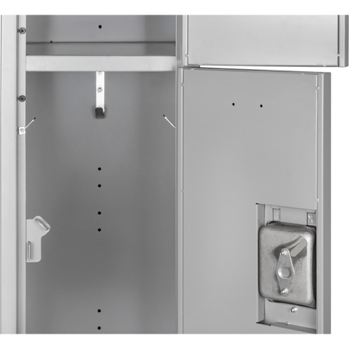 Lockers, 3 -tier, 12" x 18" x 72", Steel, Grey, Knocked Down Distribution Industrielle GC