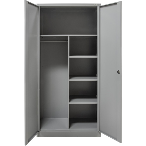 Combination Storage Cabinet, 36" W x 18" D x 72" H, Grey Distribution Industrielle GC