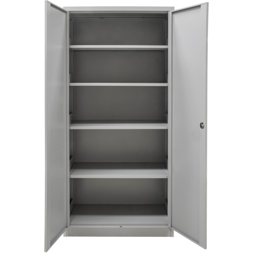 Hi-Boy Storage Cabinet, Steel, 4 Shelves, 72" H x 36" W x 18" D, Grey Distribution Industrielle GC