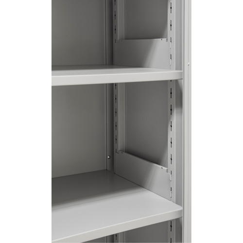 Hi-Boy Storage Cabinet, Steel, 4 Shelves, 72" H x 36" W x 18" D, Grey Distribution Industrielle GC