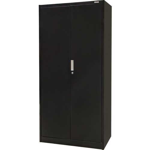 Hi-Boy Storage Cabinet, Steel, 4 Shelves, 72" H x 36" W x 18" D, Black Distribution Industrielle GC