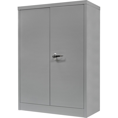 Counter-High Storage Cabinet, Steel, 2 Shelves, 42" H x 30" W x 15" D, Grey Distribution Industrielle GC