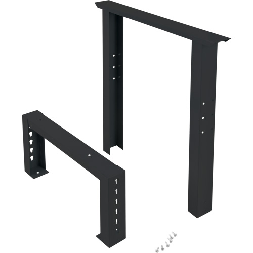 Pattes d'&eacute;tabli pour service industriel, Acier, 24" p x 34" h, Simple Distribution Industrielle GC