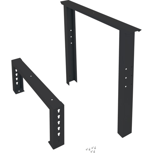 Pattes d'&eacute;tabli pour service industriel, Acier, 30" p x 34" h, Simple Distribution Industrielle GC