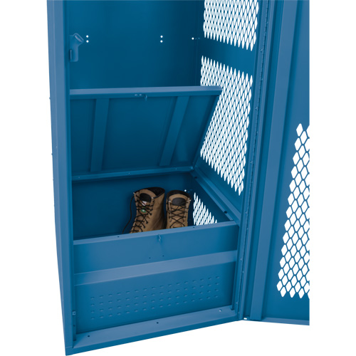 Casier pour &eacute;quipement avec porte, Acier, 24" la x 18" p x 72" h, Bleu fonc&eacute; Distribution Industrielle GC