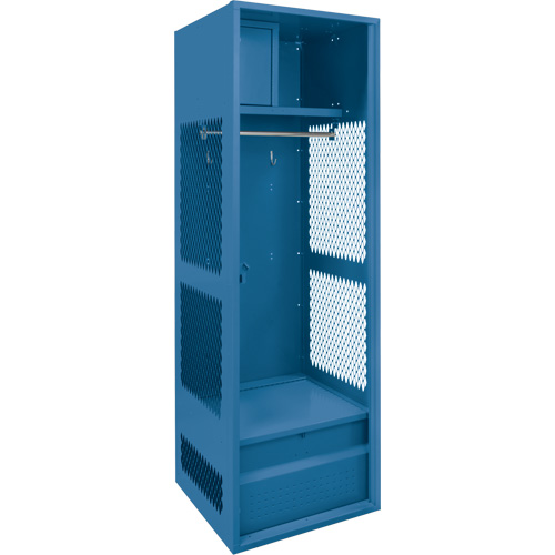 Gear Locker, Steel, 24" W x 24" D x 72" H, Dark Blue Distribution Industrielle GC