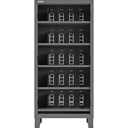 Heavy-Duty Open Front Cabinet with Dividers, Steel, 0 Drawers, 36" x 24" x 78", Grey Distribution Industrielle GC