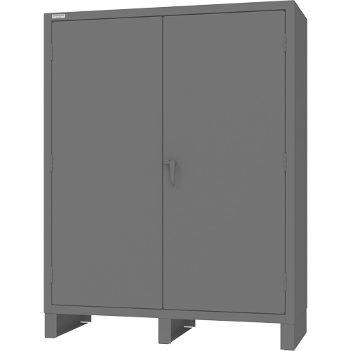 Armoire &agrave; portes encastr&eacute;es standards, Acier, 60" la x 24" p x 78" h, Gris Distribution Industrielle GC
