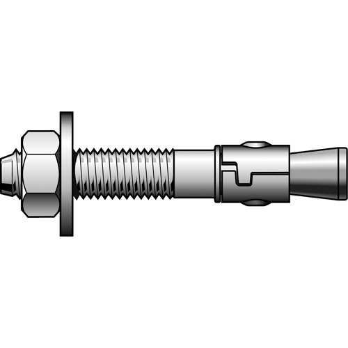 Stainless Steel Power Stud Wedge Anchors, Stainless Steel, 5/8" x 3-1/2" Distribution Industrielle GC