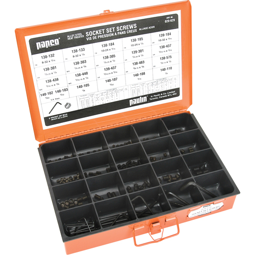 Assortiments de vis &agrave; bout cuvette &agrave; six pans creux Distribution Industrielle GC