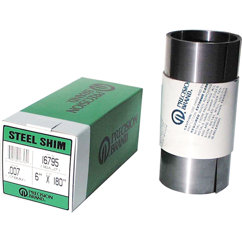 Rouleaux & feuilles de cales minces, &eacute;paisseur de 0,025", Acier Distribution Industrielle GC
