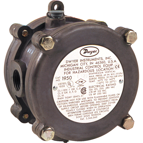 CONTACT PRESSION DIFFER.3/11"WC,ANTIFLA,INUTILIS Distribution Industrielle GC