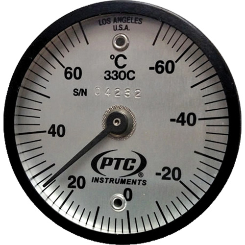 Thermom&egrave;tre de surface magn&eacute;tique, Contact, Analogique, -56.7-21.1°F (-70-70°C) Distribution Industrielle GC