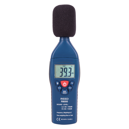 Sonom&egrave;tre avec certificat de calibration, Gamme de mesure 30 - 100 dB/60 - 135 dB Distribution Industrielle GC