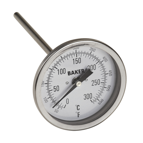 Bi-Metal Thermometers, Contact, Analogue, 50-550°F (0-260°C) Distribution Industrielle GC