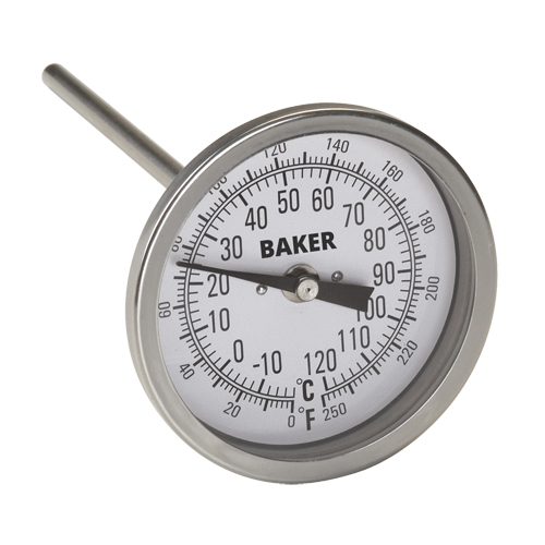 Thermom&egrave;tres bilames, Contact, Analogique, 0-250°F (-20-120°C) Distribution Industrielle GC