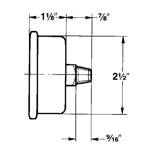 Manom&egrave;tres,  2-1/2", 30" Hg-0" Vac, Fixation inf&eacute;rieure, Analogique rempli de liquide Distribution Industrielle GC