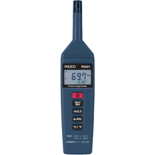 Thermo-hygrom&egrave;tre, 0,0% - 100% RH, -4° - 140° F ( -20° - 60°C ) Distribution Industrielle GC