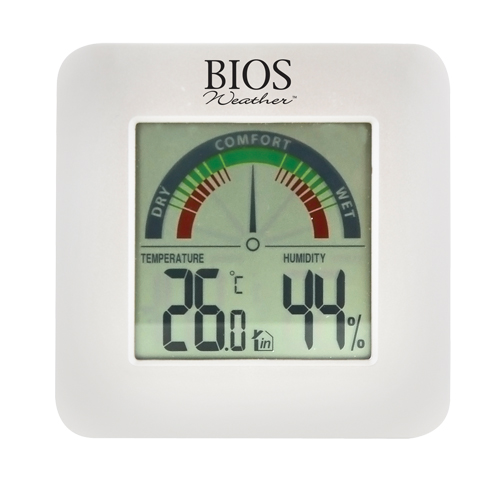 Hygrom&egrave;tres int&eacute;rieurs avec indicateur de confort BIOS, Contact, Num&eacute;rique, -58-158°F (-50-70°C) Distribution Industrielle GC