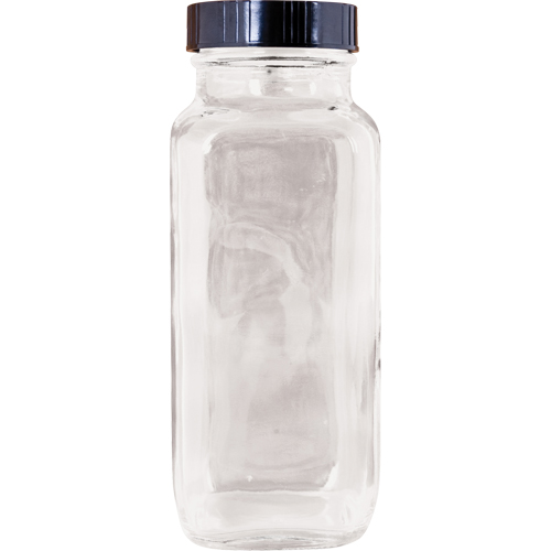 Bottle, Square, 8 fl. Oz., Glass Distribution Industrielle GC