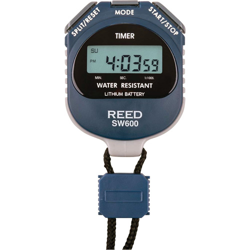 REED SW600 Stopwatch, Digital, Water Resistant Distribution Industrielle GC
