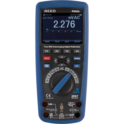 True RMS Industrial Multimeter, AC/DC Voltage, AC/DC Current Distribution Industrielle GC
