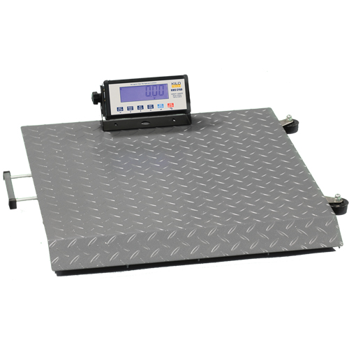 Balance &agrave; plateforme KWS CY-150, Capacit&eacute; de 330 lb / 150 kg, 24" lo x 24" la Distribution Industrielle GC